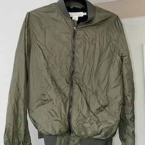 2 green H&M bomber jackets